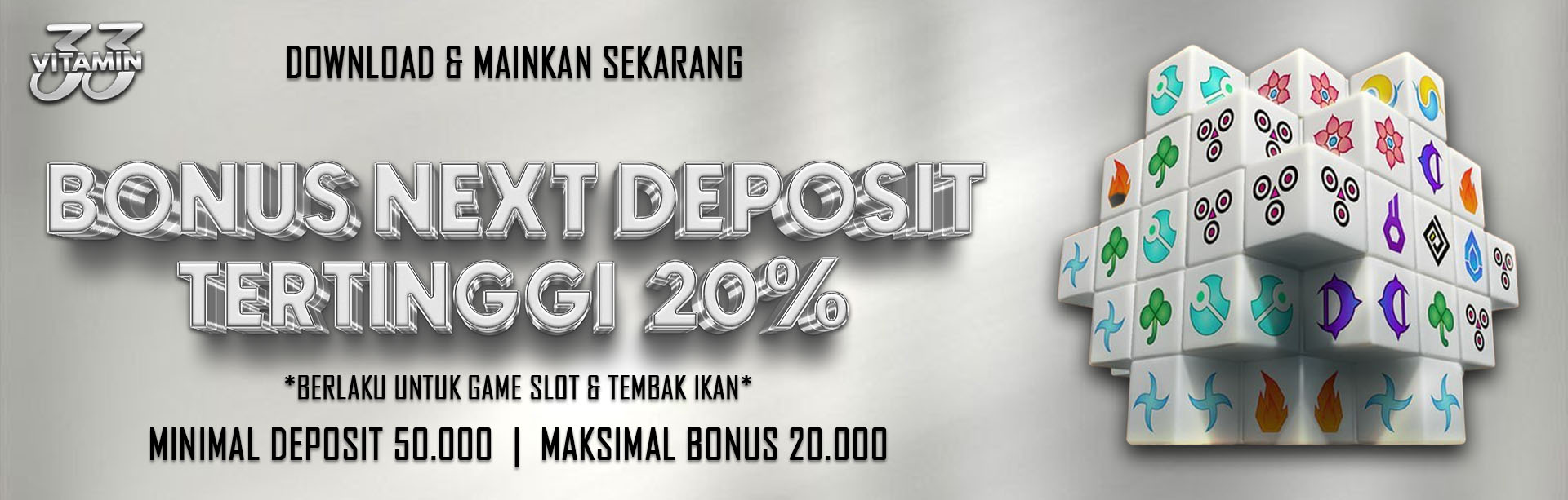 BONUS NEXT DEPOSIT 20%