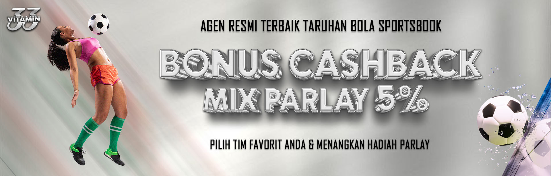 BONUS CASHBACK MIX PARLAY 5%